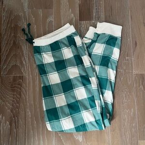 Sonoma Teal and Cream Plaid Pajama Pants